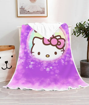 Hello Kitty Blanket Fleece Blanket Bedspreads FB10 - Lusy Store LLC