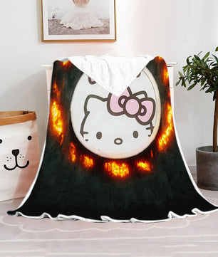 Hello Kitty Blanket Fleece Blanket Bedspreads FB10 - Lusy Store LLC