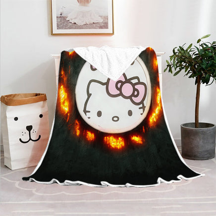 Hello Kitty Blanket Fleece Blanket Bedspreads FB10 - Lusy Store LLC