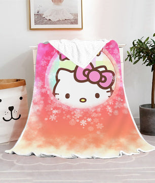 Hello Kitty Blanket Fleece Blanket Bedspreads FB10 - Lusy Store LLC