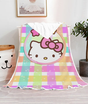 Hello Kitty Blanket Fleece Blanket Bedspreads FB10 - Lusy Store LLC