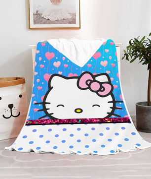 Hello Kitty Blanket Fleece Blanket Bedspreads FB11 - Lusy Store LLC