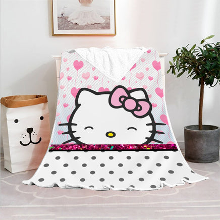 Hello Kitty Blanket Fleece Blanket Bedspreads FB11 - Lusy Store LLC