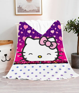 Hello Kitty Blanket Fleece Blanket Bedspreads FB11 - Lusy Store LLC
