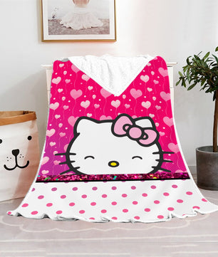 Hello Kitty Blanket Fleece Blanket Bedspreads FB11 - Lusy Store LLC