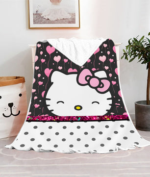 Hello Kitty Blanket Fleece Blanket Bedspreads FB11 - Lusy Store LLC