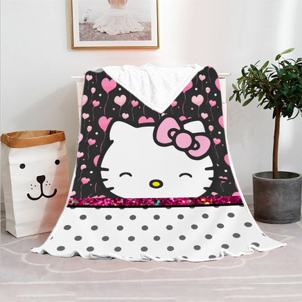 Hello Kitty Blanket Fleece Blanket Bedspreads FB11 - Lusy Store LLC