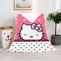 Hello Kitty Blanket Fleece Blanket Bedspreads FB11 - Lusy Store LLC