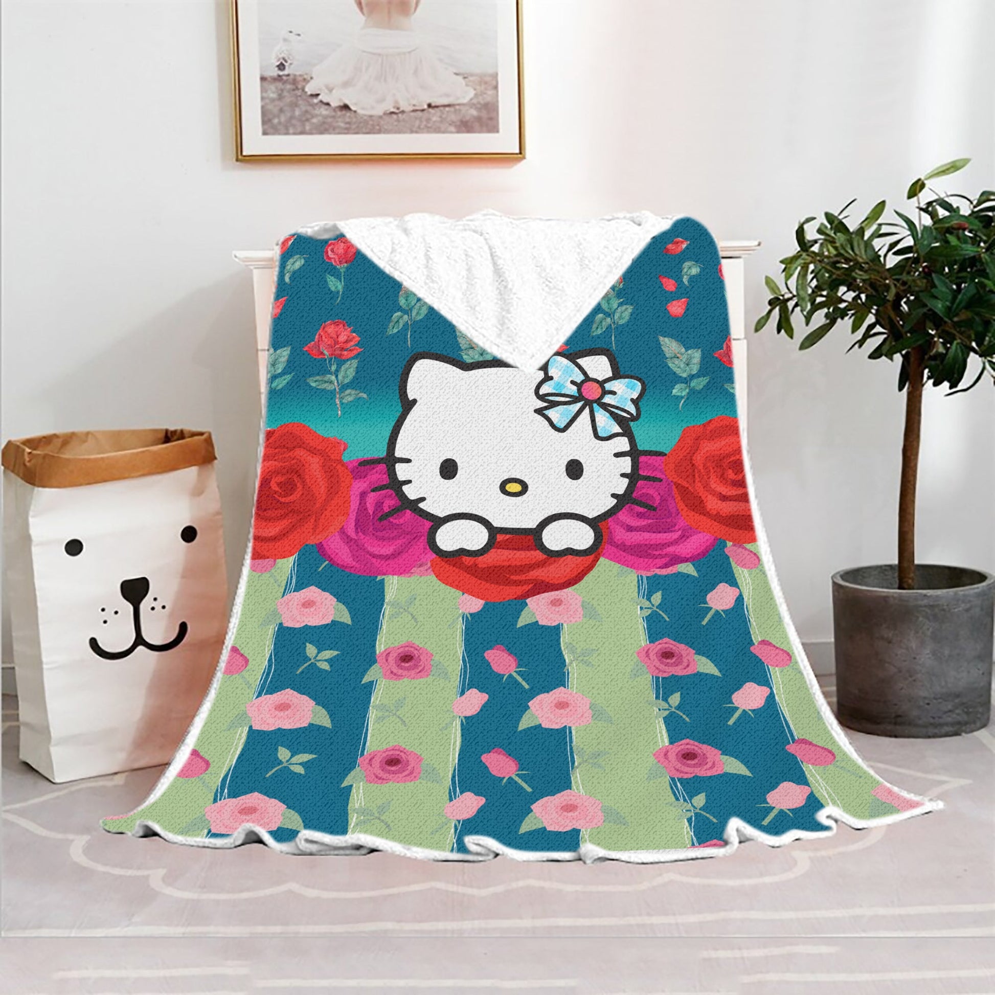 Hello Kitty Blanket Fleece Blanket Bedspreads FB12 - Lusy Store LLC