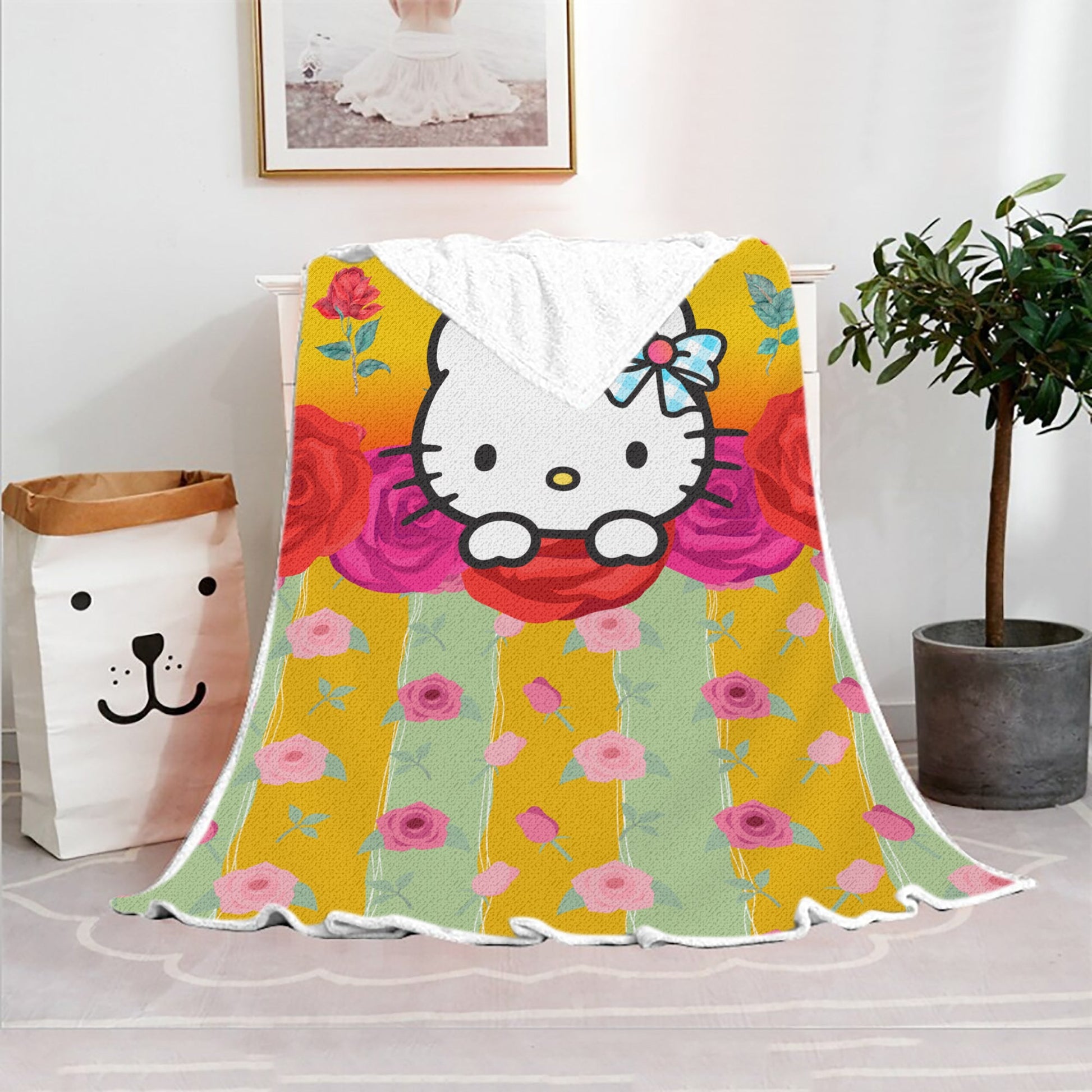 Hello Kitty Blanket Fleece Blanket Bedspreads FB12 - Lusy Store LLC