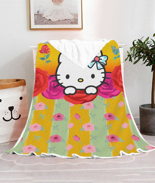 Hello Kitty Blanket Fleece Blanket Bedspreads FB12 - Lusy Store LLC