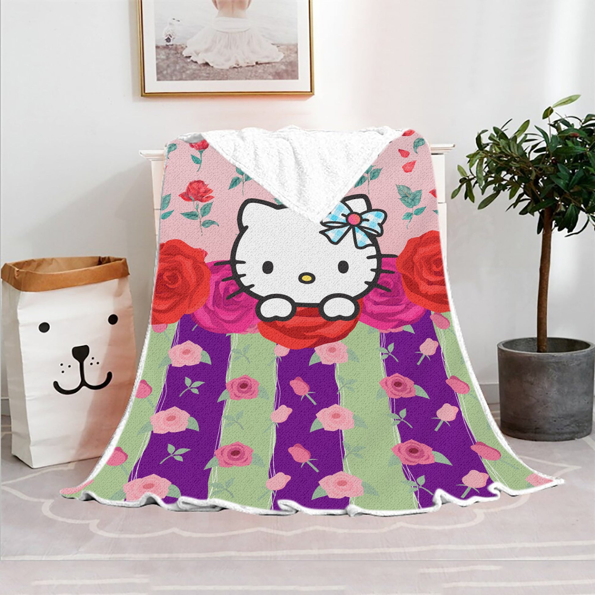 Hello Kitty Blanket Fleece Blanket Bedspreads FB12 - Lusy Store LLC