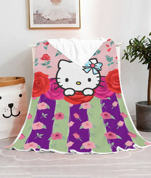 Hello Kitty Blanket Fleece Blanket Bedspreads FB12 - Lusy Store LLC