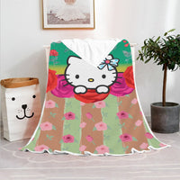 Hello Kitty Blanket Fleece Blanket Bedspreads FB12 - Lusy Store LLC