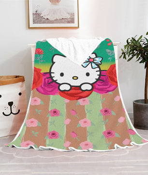 Hello Kitty Blanket Fleece Blanket Bedspreads FB12 - Lusy Store LLC