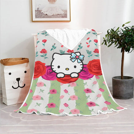 Hello Kitty Blanket Fleece Blanket Bedspreads FB12 - Lusy Store LLC