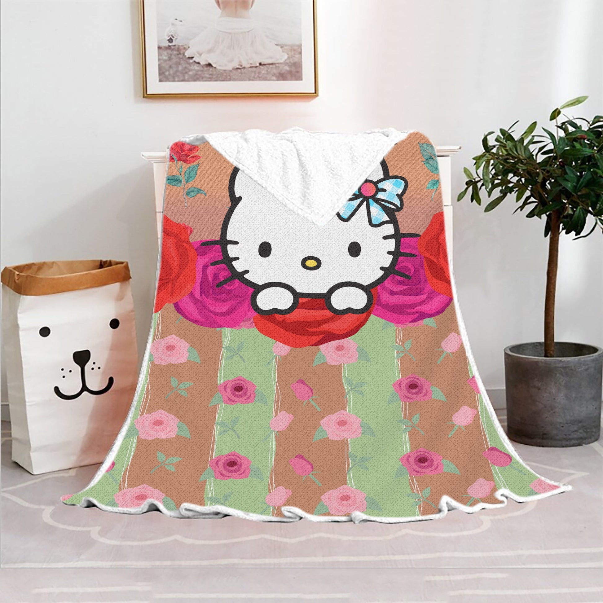 Hello Kitty Blanket Fleece Blanket Bedspreads FB12 - Lusy Store LLC