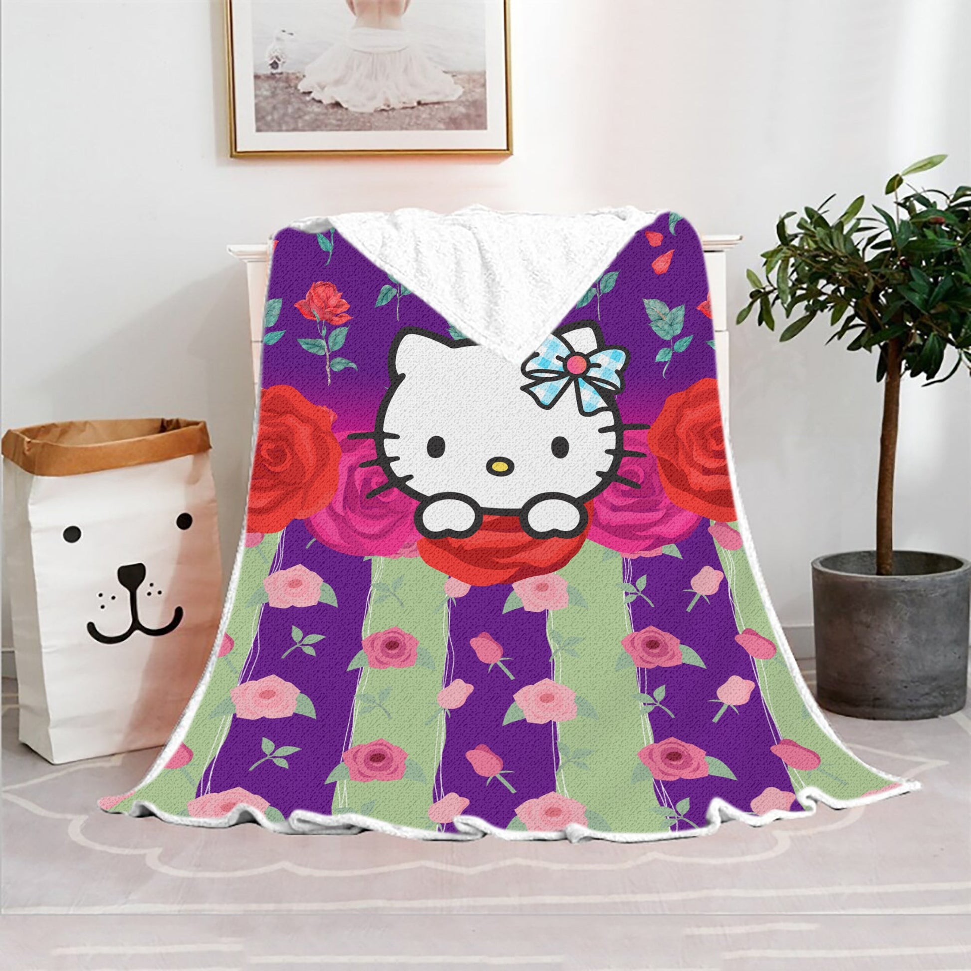 Hello Kitty Blanket Fleece Blanket Bedspreads FB12 - Lusy Store LLC