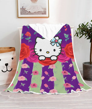 Hello Kitty Blanket Fleece Blanket Bedspreads FB12 - Lusy Store LLC