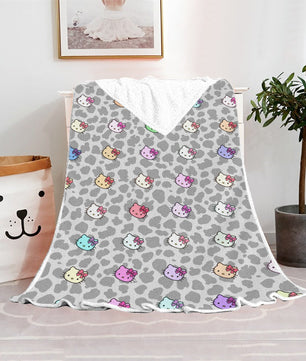Hello Kitty Blanket Fleece Blanket Bedspreads FB13 - Lusy Store LLC