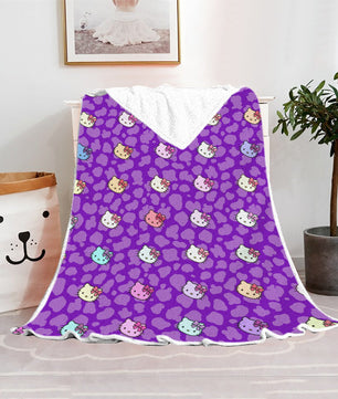 Hello Kitty Blanket Fleece Blanket Bedspreads FB13 - Lusy Store LLC
