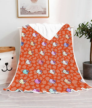 Hello Kitty Blanket Fleece Blanket Bedspreads FB13 - Lusy Store LLC
