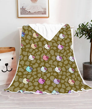 Hello Kitty Blanket Fleece Blanket Bedspreads FB13 - Lusy Store LLC