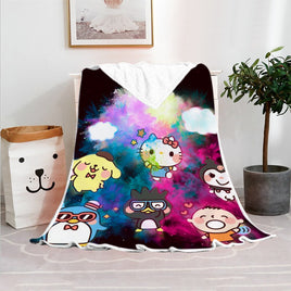 Hello Kitty Blanket Fleece Blanket Bedspreads Gothic Sofa Cover BL09 - Lusy Store LLC