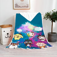 Hello Kitty Blanket Fleece Blanket Bedspreads Gothic Sofa Cover BL09 - Lusy Store LLC