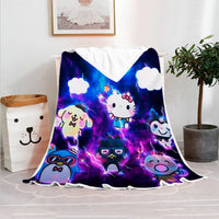 Hello Kitty Blanket Fleece Blanket Bedspreads Gothic Sofa Cover BL09 - Lusy Store LLC