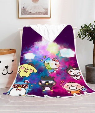 Hello Kitty Blanket Fleece Blanket Bedspreads Gothic Sofa Cover BL09 - Lusy Store LLC