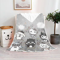 Hello Kitty Blanket Fleece Blanket Bedspreads Gothic Sofa Cover BL09 - Lusy Store LLC