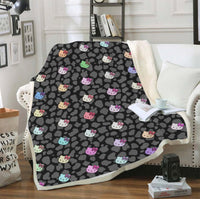 Hello Kitty Blanket Sherpa Blanket Bedspreads SB13 - Lusy Store LLC