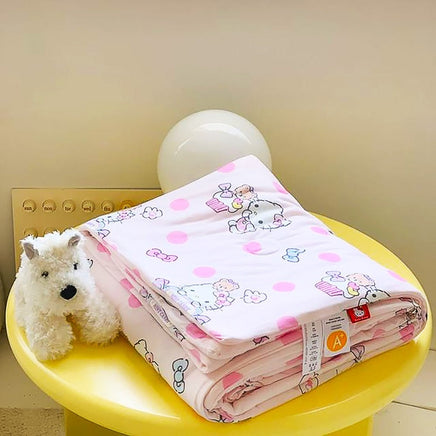 Hello Kitty Blankets Cooled Quilt Y2K Kawaii Anime Cute Air Conditioner Quilt Gifts For Girls HK53 - Lusy Store LLC