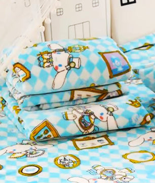 Hello Kitty Blankets Plush Flannel Kawaii Sanrio Room Decor Gift For Girl HK45 - Lusy Store LLC