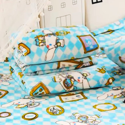 Hello Kitty Blankets Plush Flannel Kawaii Sanrio Room Decor Gift For Girl HK45 - Lusy Store LLC