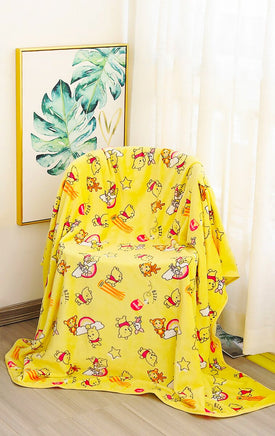 Hello Kitty Blankets Plush Flannel Kawaii Sanrio Room Decor Gift For Girl HK45 - Lusy Store LLC