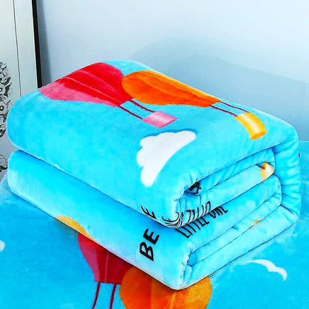 Hello Kitty Blankets Sanrios Y2K Flannel Blanket Anime Covered Super Soft Winter Blanket HK51 Sky 1