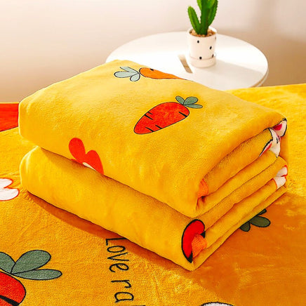 Hello Kitty Blankets Sanrios Y2K Flannel Blanket Anime Covered Super Soft Winter Blanket HK51 Yellow