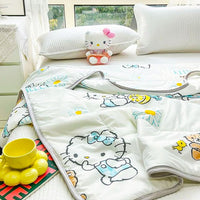 Hello Kitty Blankets Y2K Kawaii Anime Cute Cooled Quilt Gifts For Girls HK54 - Lusy Store LLC