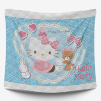 Hello Kitty Blue Bedding Set - A Cute Addition to Your Room 1pc Quilt