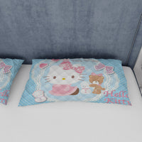 Hello Kitty Blue Bedding Set - A Cute Addition to Your Room - Lusy Store LLC