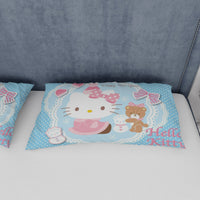 Hello Kitty Blue Bedding Set - A Cute Addition to Your Room - Lusy Store LLC