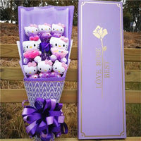 Hello Kitty Bouquet Cartoon Cat Plush Doll Toy Stuffed Animals Creative Gifts - Lusy Store LLC