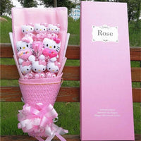 Hello Kitty Bouquet Cartoon Cat Plush Doll Toy Stuffed Animals Creative Gifts - Lusy Store LLC