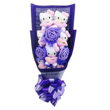 Hello Kitty Bouquet Cartoon Cat Plush Doll Toy Stuffed Animals Creative Gifts - Lusy Store LLC