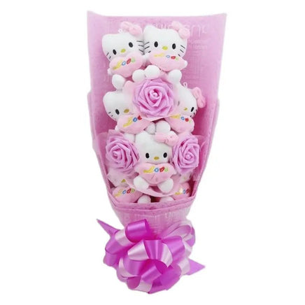 Hello Kitty Bouquet Cartoon Cat Plush Doll Toy Stuffed Animals Creative Gifts - Lusy Store LLC