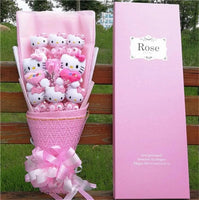 Hello Kitty Bouquet Cartoon Cat Plush Doll Toy Stuffed Animals Creative Gifts - Lusy Store LLC