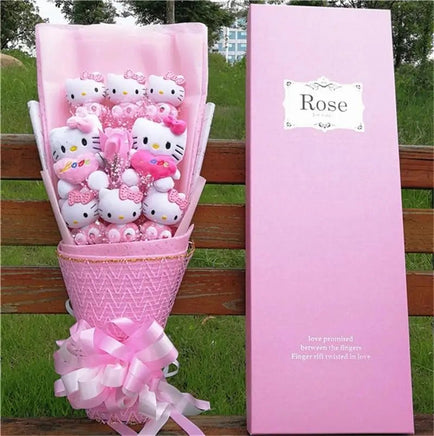 Hello Kitty Bouquet Cartoon Cat Plush Doll Toy Stuffed Animals Creative Gifts - Lusy Store LLC