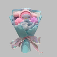 Hello Kitty Bouquet Kawaii Cat Plush Dolls Rose Soap Flowers Graduation Gifts - Lusy Store LLC